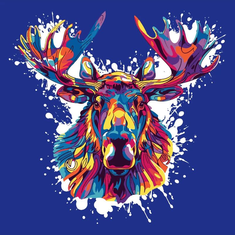 Deer Deer Paint Blobs