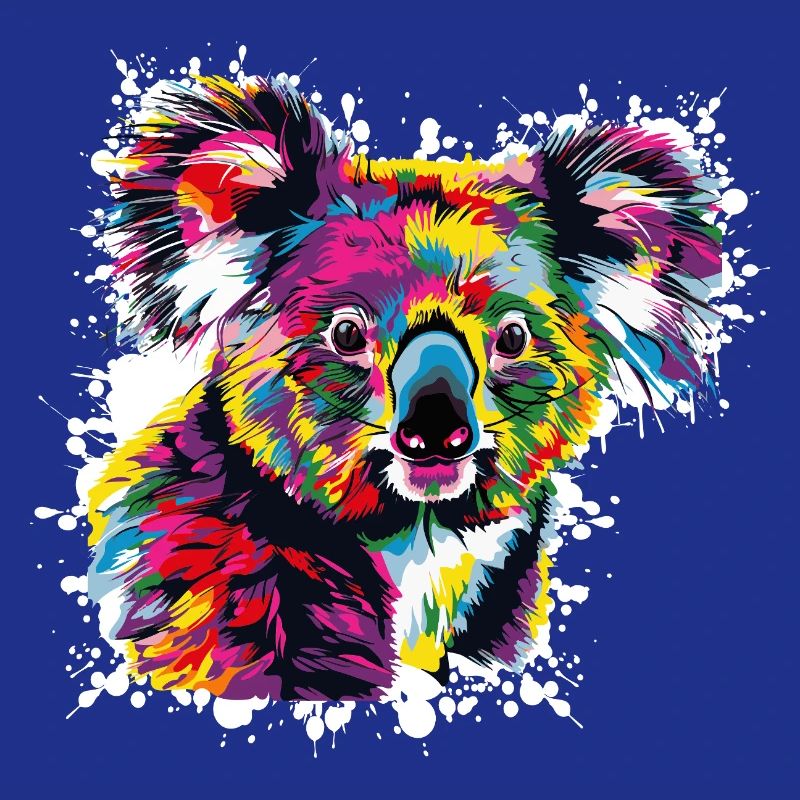 Explosion de couleurs de Koala Créatif