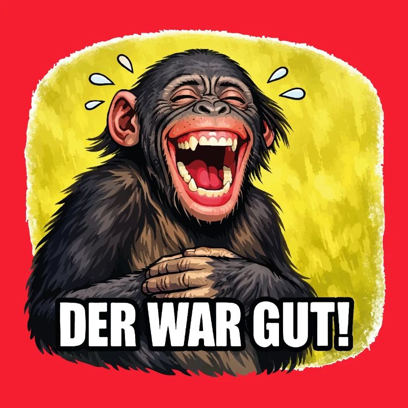 Lachender Affe - Der war gut!