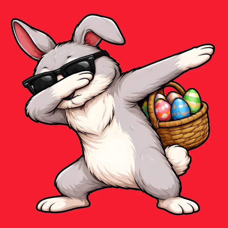 Dabbing Easter Bunny