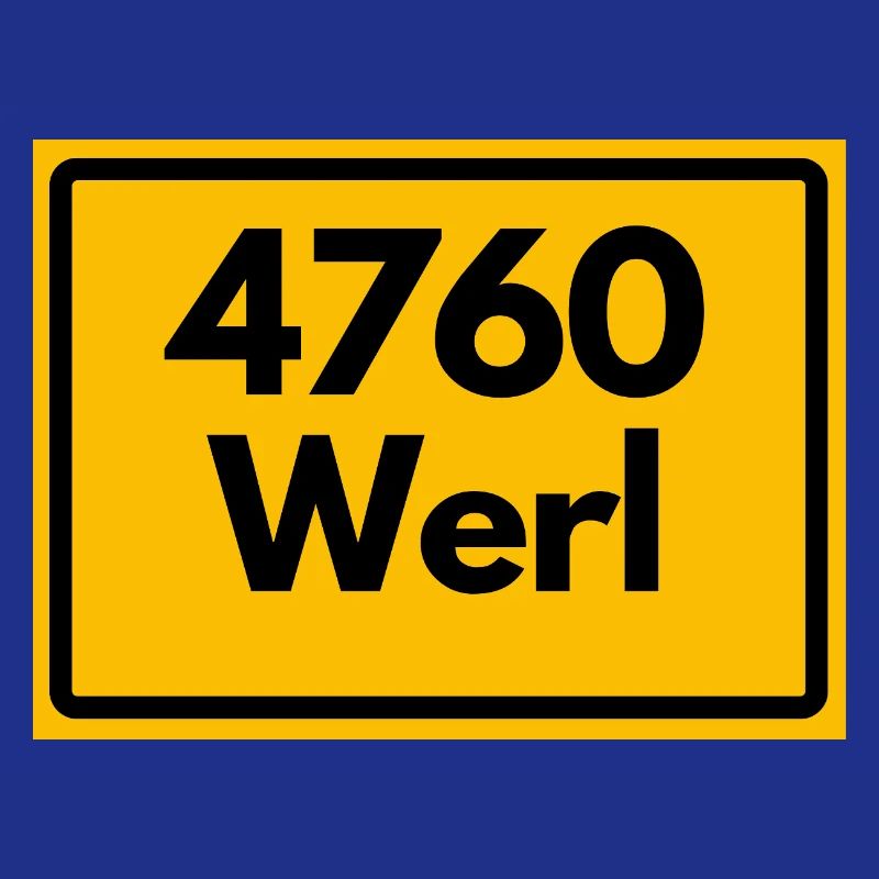 ALTE POSTLEITZAHL PLZ RETRO 4760 WERL