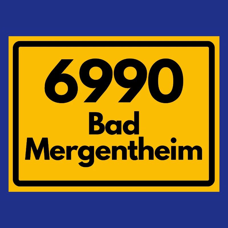 ANCIEN CODE POSTAL RETRO 6990 BAD MERGENTHEIM
