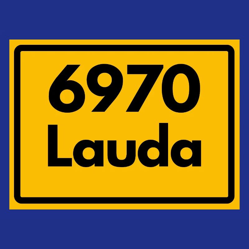 OLD POSTCODE ZIP CODE RETRO 6970 LAUDA HEIMATSTOLZ