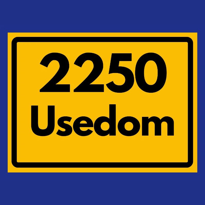 OLD POSTCODE POSTCODE RETRO 2250 USEDOM HEIMAT