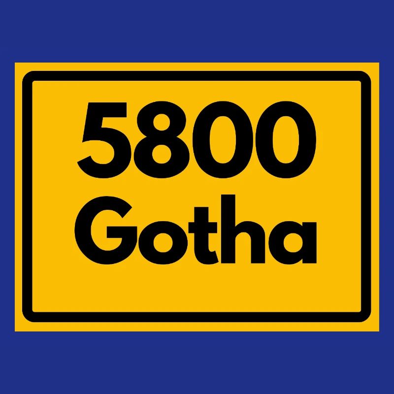 OLD POSTCODE 5800 GOTHA HEIMATSTOLZ ORIGINAL