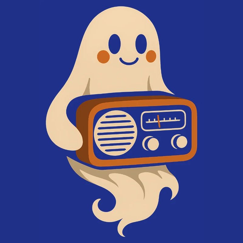 Geist mit Retroradio