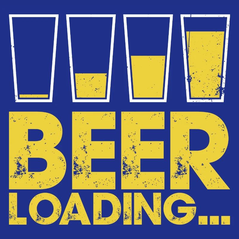 Beer Loading Distressed Typography
