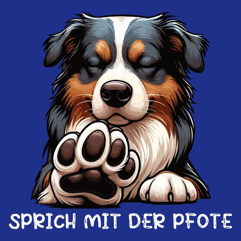 Sprich mit der Pfote Australian Shepherd Aussie 