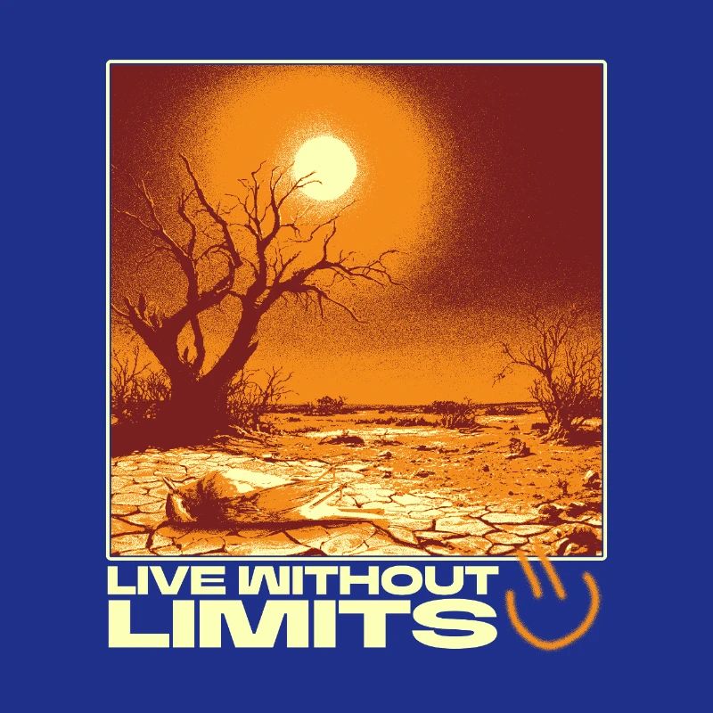 Live Without Limits – Surreal Desert Scene