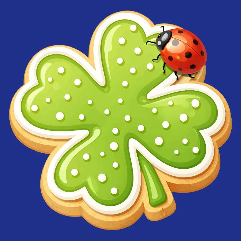 Biscuit trèfle avec Ladybug