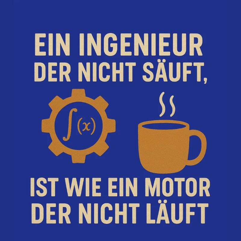 Ingenieur Humor Kaffee Motor