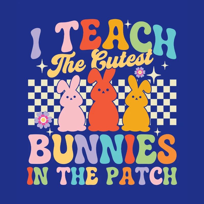Enseignant de Pâques du patch Teach Bunnies