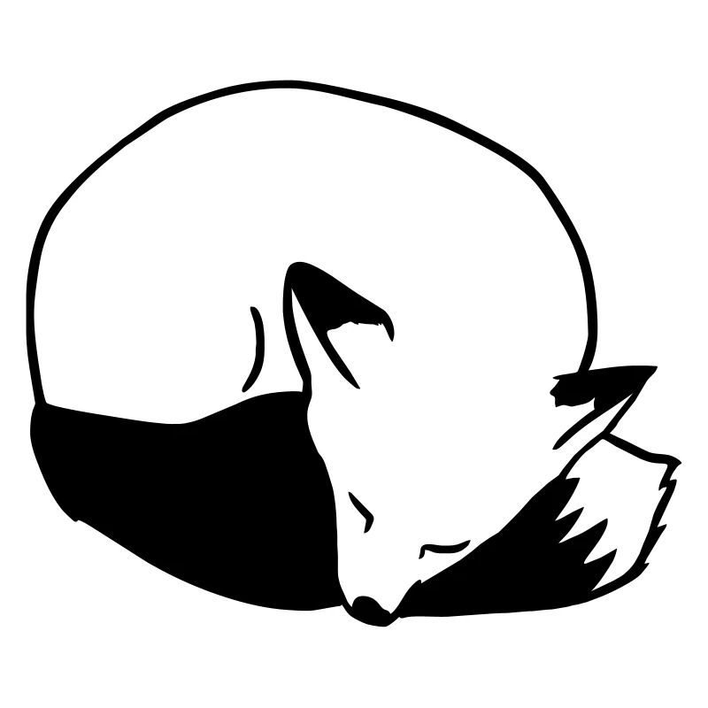 Fuchs schlafend: Niedlich, Kawaii & Comic Stil