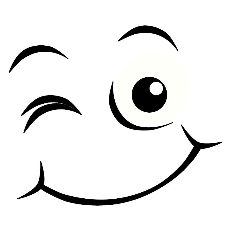 Visage heureux Émoticône
