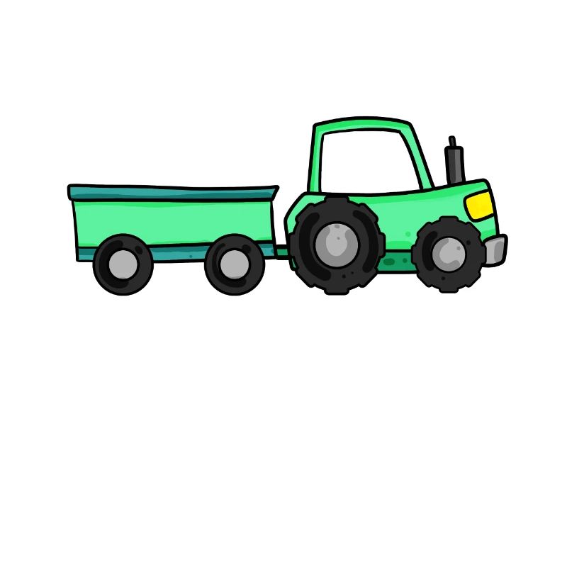 Traktor mit Anhänger