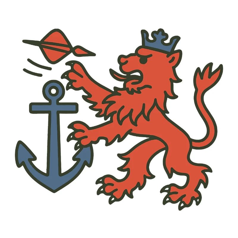 Dusseldorf Lion with Dart