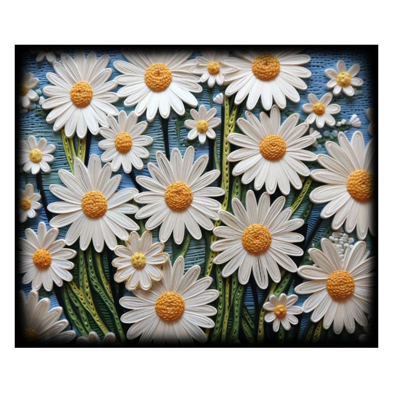 Blumenmuster Gänseblümchen Garten Hobby Design