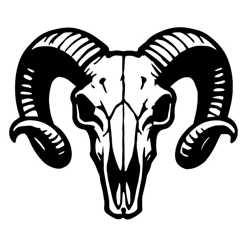 Ram's Head Skull with Horns - Battering Ram