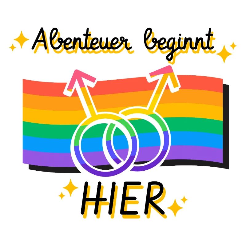 Vernetzte Pride Geschlechtsymbole
