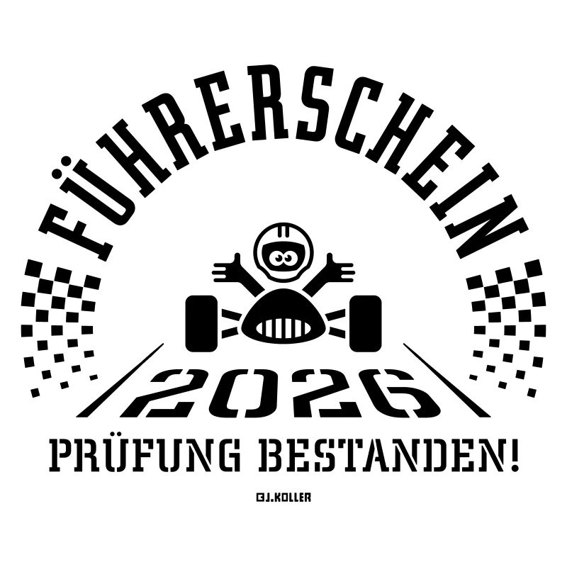 Driving licence 2026 – driving test passed! (Black)