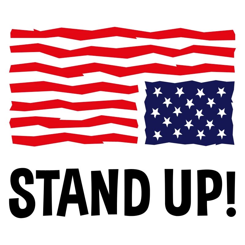 Stand Up (US Flag Upside Down)
