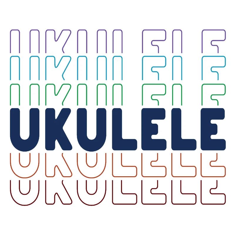 Typographie du ukulélé