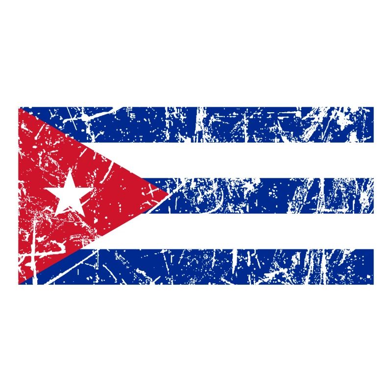 Effet vintage de drapeau de Cuba