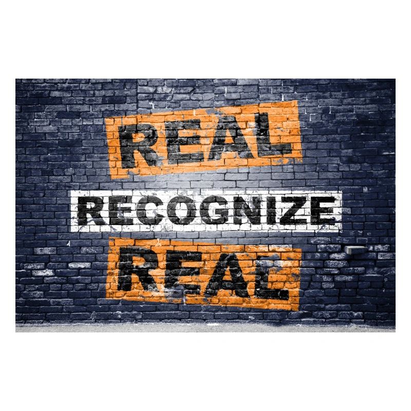 Real Recognize Real saying lettering Graffiti