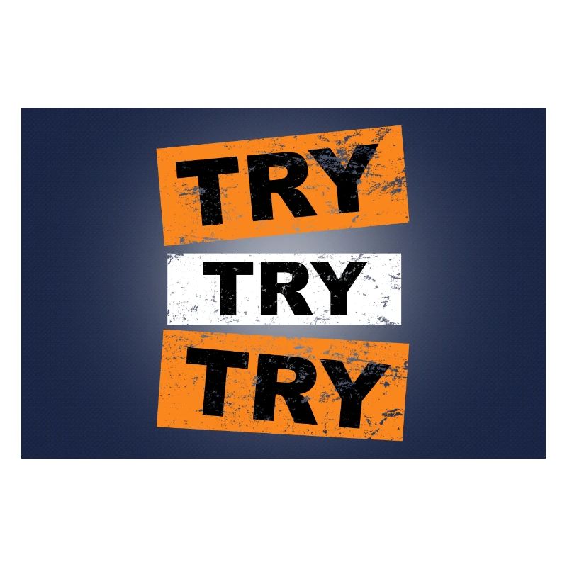 Try try try saying lettering