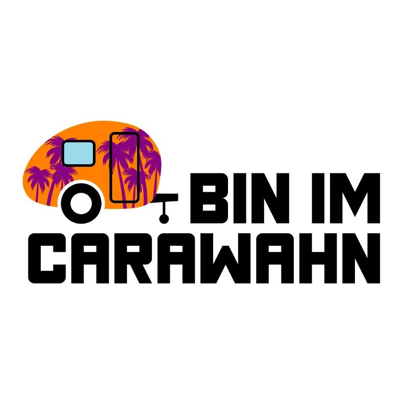 Caravan Palm Trees Caravan Holiday Camping Camper