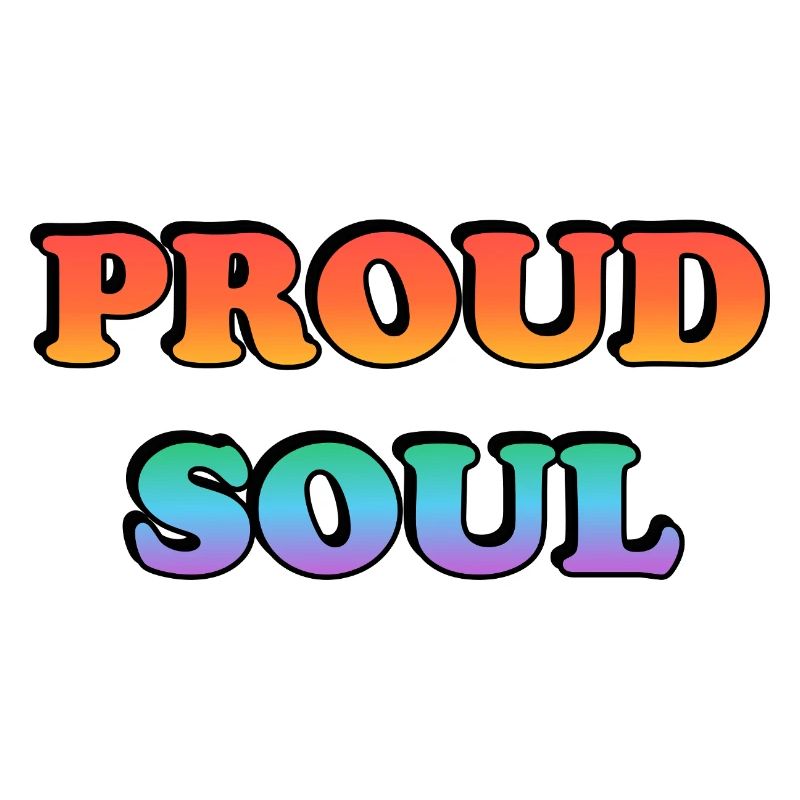 Proud Soul Gradient Typography