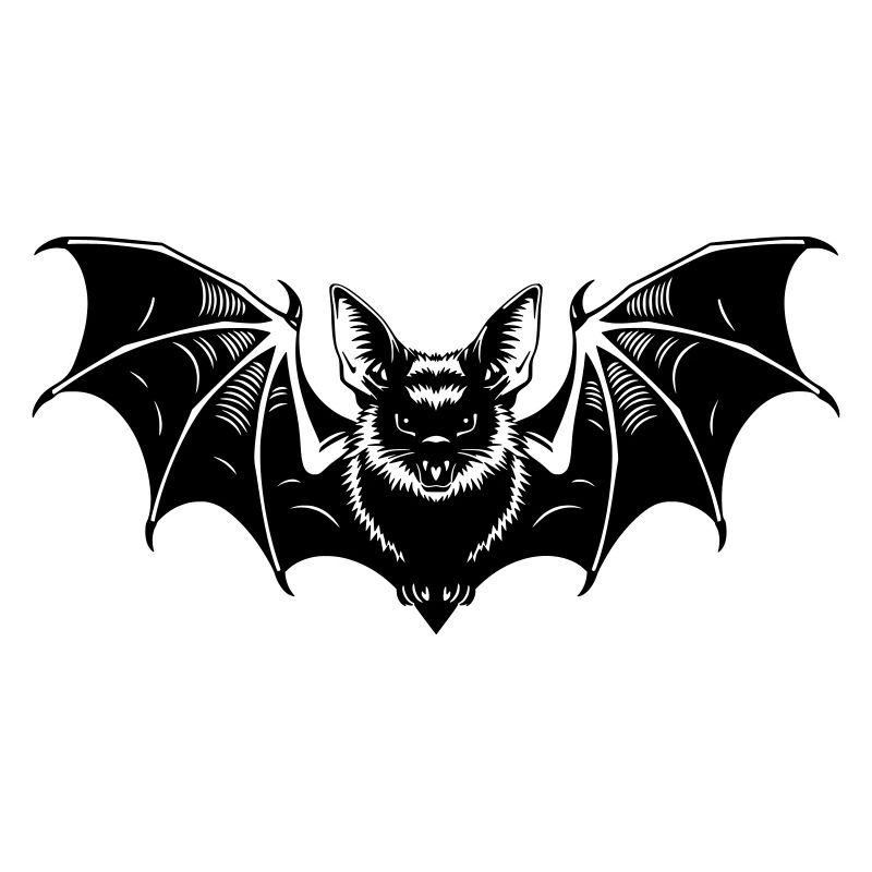 Fledermaus Gothic Illustration