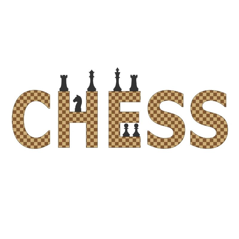 Chess in contrasting silhouette