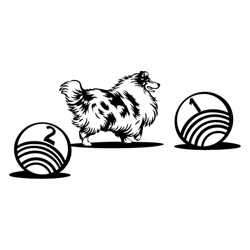Long-haired Collie Driftball Sport (dyeable)