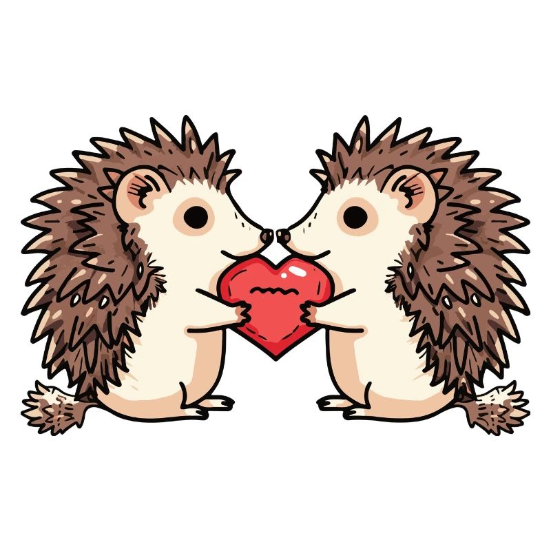 Igel Paar Valentinstag