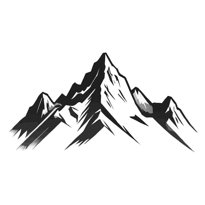 Mountain Range - Simple Hiking Sticker
