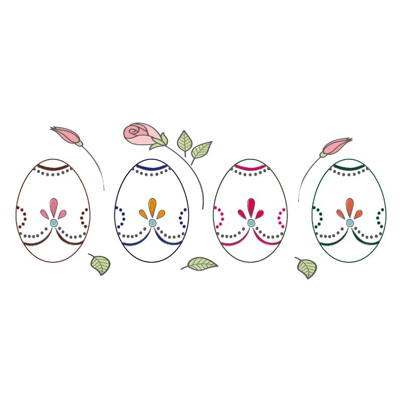 colorful Easter eggs