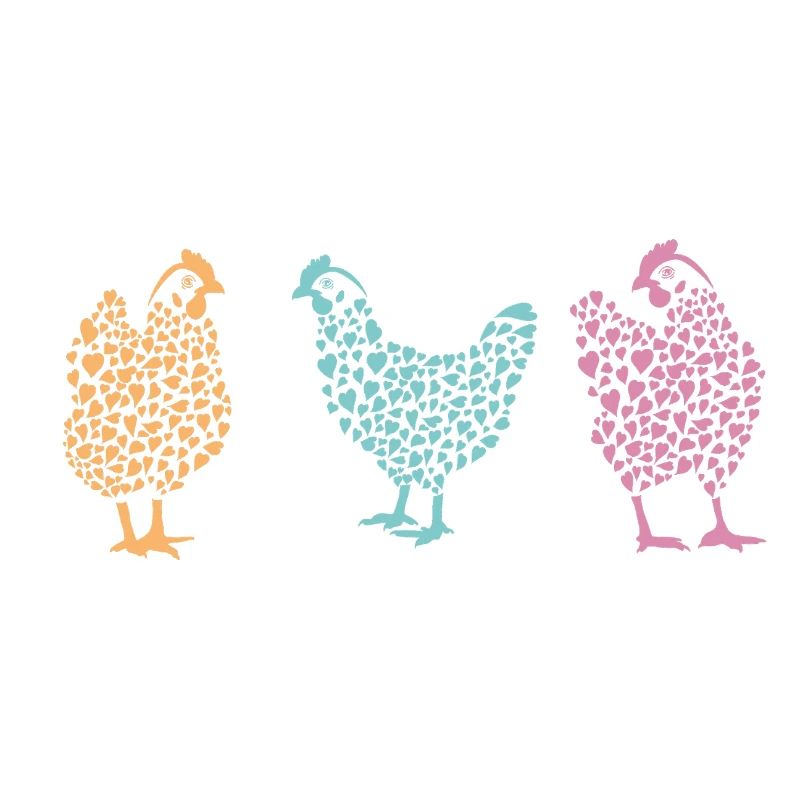 Fans de poulet - Coq - Coq - Poulet fleur - Bio