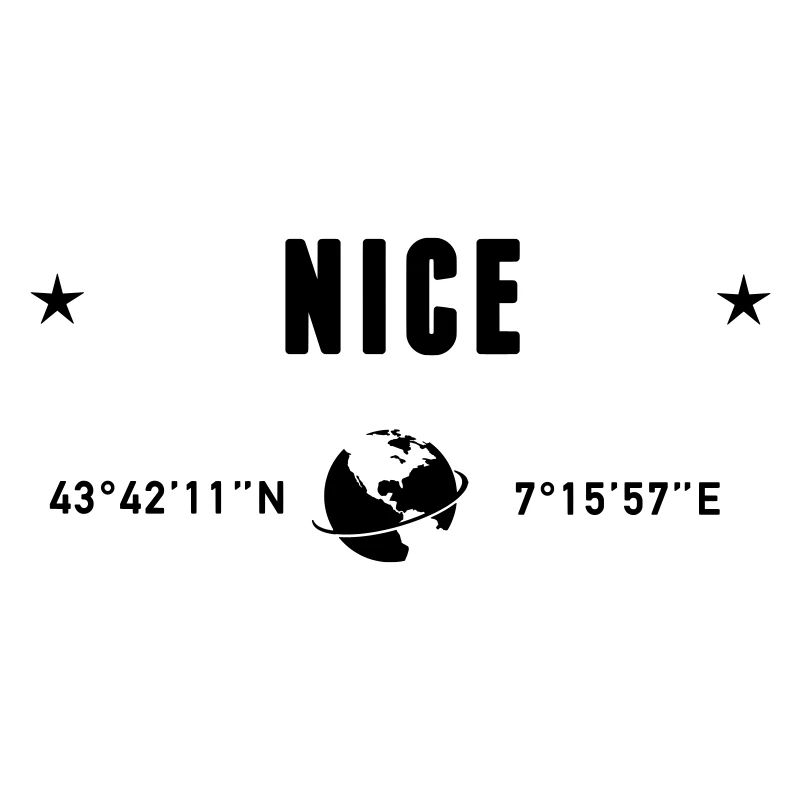 Nice France GPS Coordinates Globe