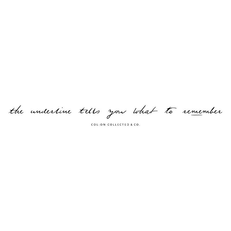 Remember me - Modern Calligraphy Minimalist