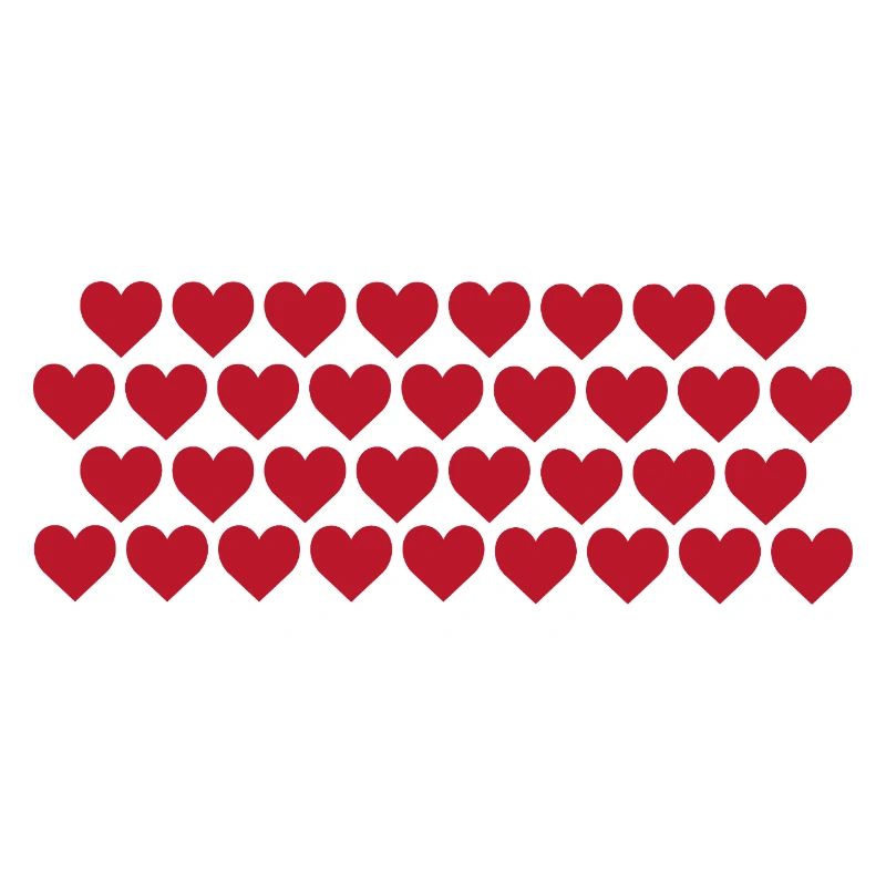 Red hearts