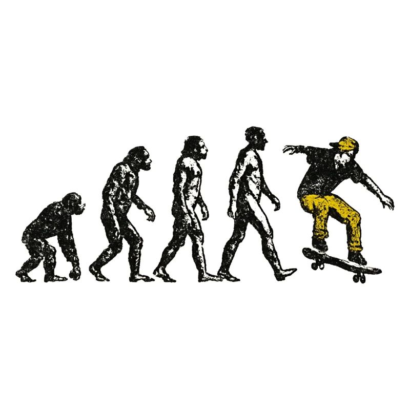 Evolution Skateboarder – Grunge Skate Design