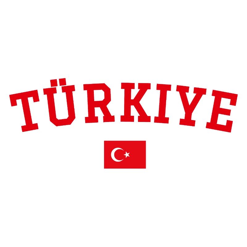 Turkey Flag Design Red