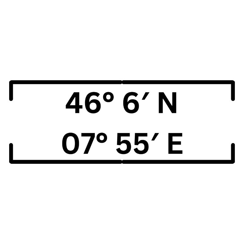 Coordinates Saas-Fee Minimalist