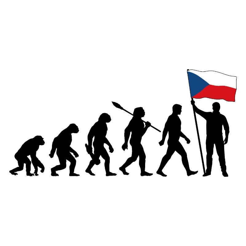 Tschechien - Evolution - Flagge - Nation