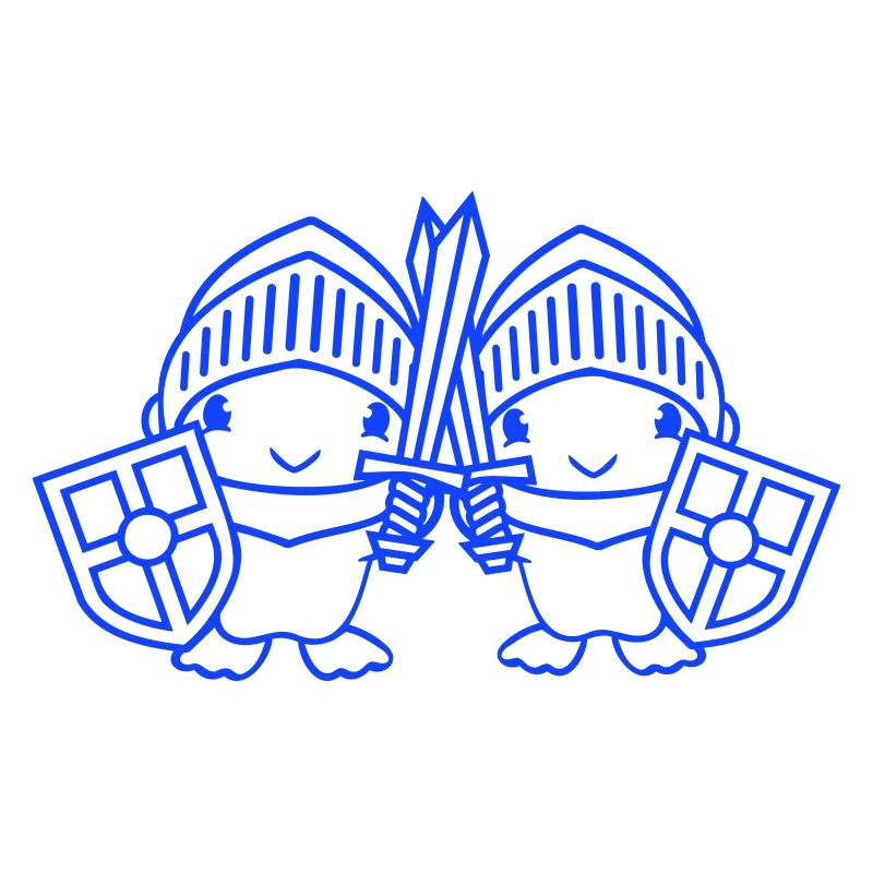 2 Ducks Knight Armor Épée Bouclier Casque Combattant