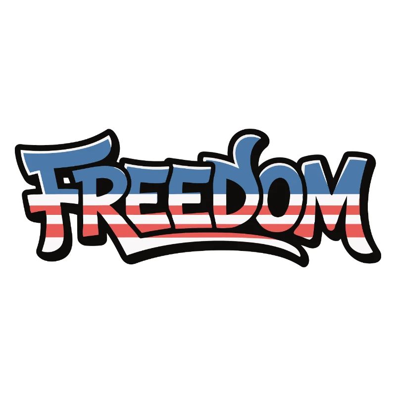 Freedom Typography Statement Design