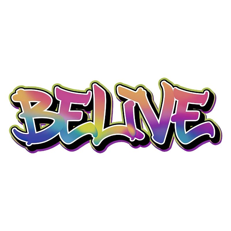 BELIVE Graffiti Rainbow