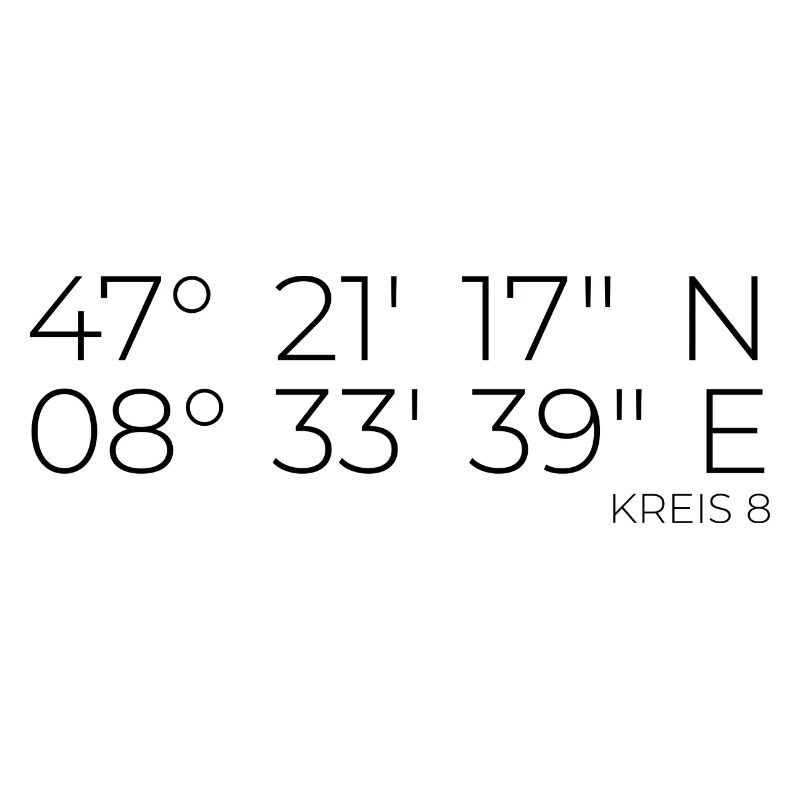 Coordinates District 8 Zurich