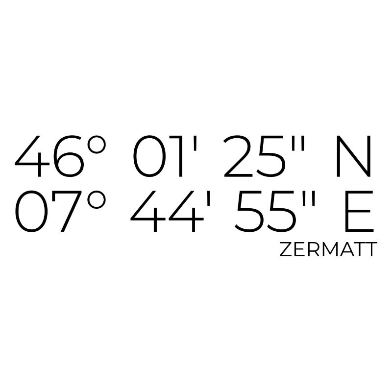 Coordinates Zermatt